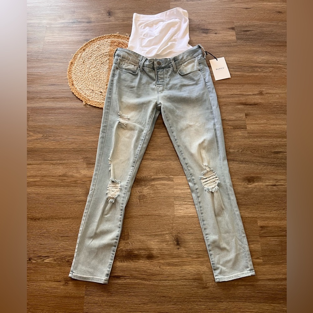 BLANQI Maternity Belly Support Skinny Jeans NWT Retail $98